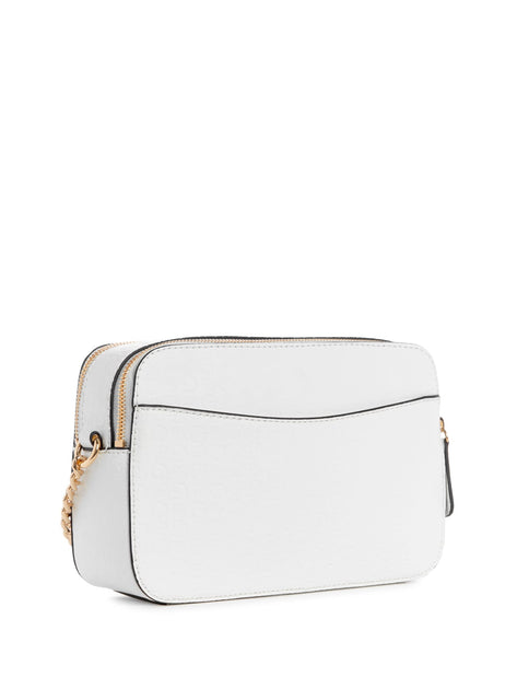 Guess Factory Zakaria Embossed Logo Double-Zip Crossbody | ShopSimon