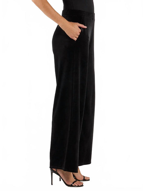 Jude Connally Nicolette Stretch Velvet Pant Black Medium 3