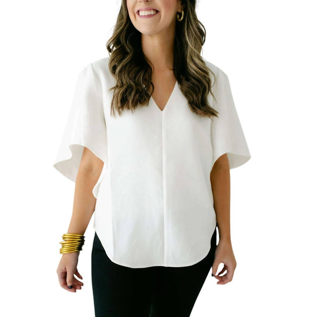 Anna Cate Nina Top Blouse White XS 2