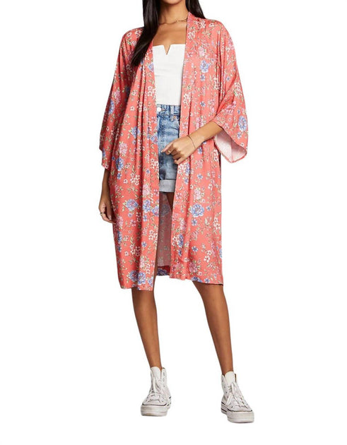 Saltwater Luxe Polly Kimono Red XS 2