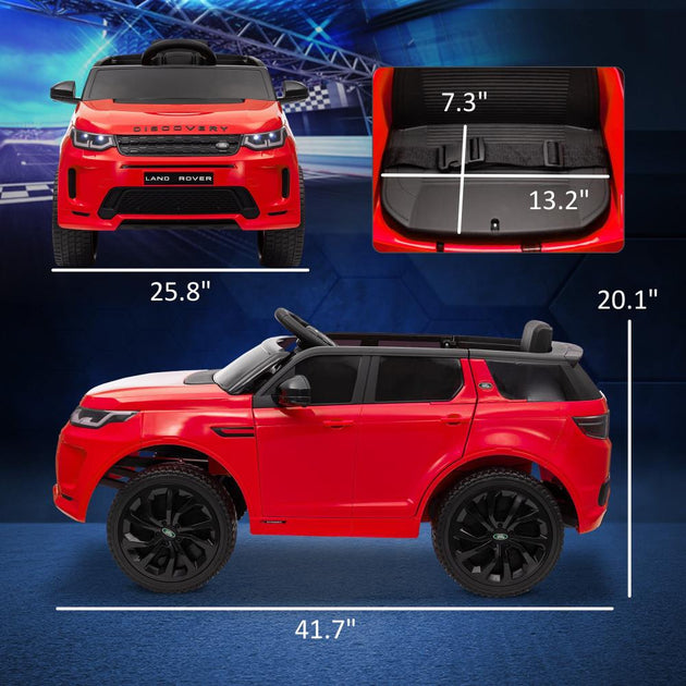 BreeBe Qaba Land Rover Discovery Sport 12V Kids Ride On Car Red 4