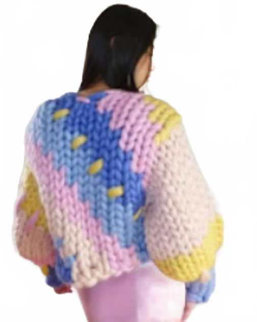 Hope Macaulay Patchwork Colossal Knit Jacket Multi L/XL 3