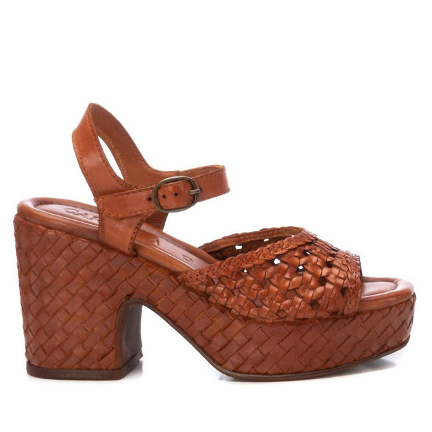 Xti Carmela Heel Sandals Brown US 9.5 4