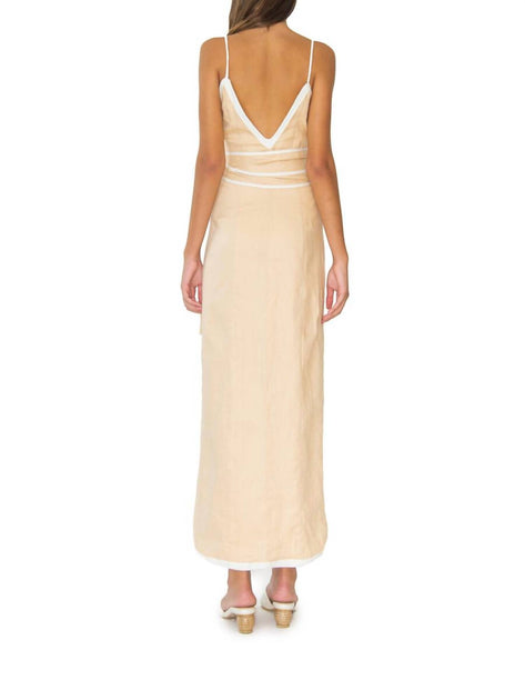AZULU Vitoria Midikleid Beige XXSmall 3