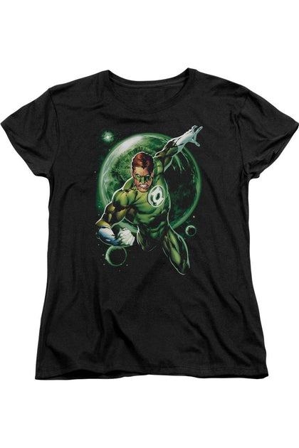 T-shirt manches courtes femme Gildan Green Lantern Galaxy Glow Noir Medium 2