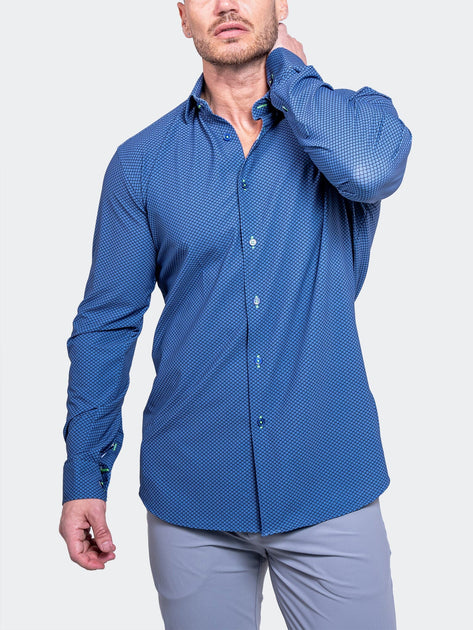 Maceoo Fibonacci Resistance0366 Dress Shirt Blue Large 4