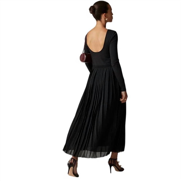 j crew pleated ballet dress NWT J Crew Pleated ballet maxi dress stretch cotton blend Black CF797 size  Med