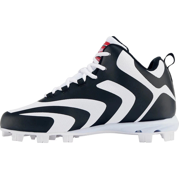 Rawlings Rookie Mid 1792056 Baseball Cleats Black/White US 8.5 4