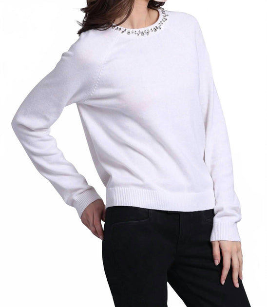 Minnie Rose Jewel Neck Pullover 3
