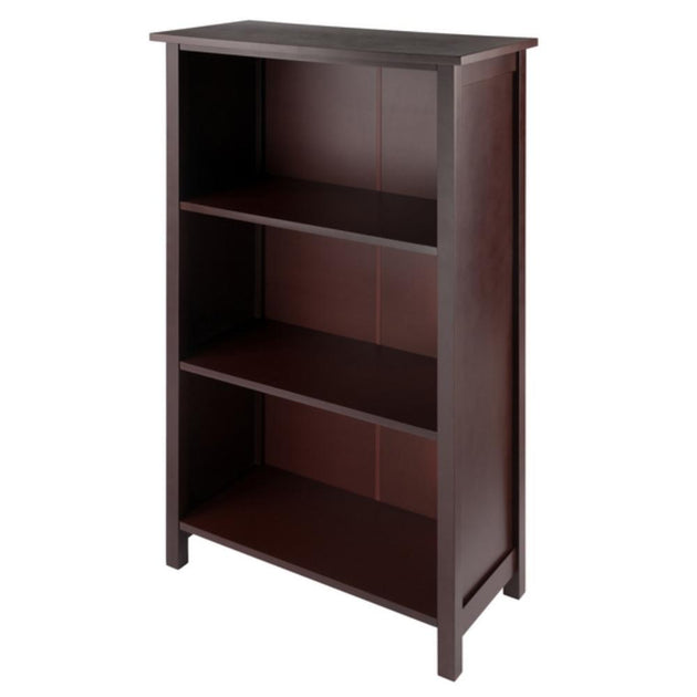 Hivvago Milan 3-Section Bookshelf Walnut 2
