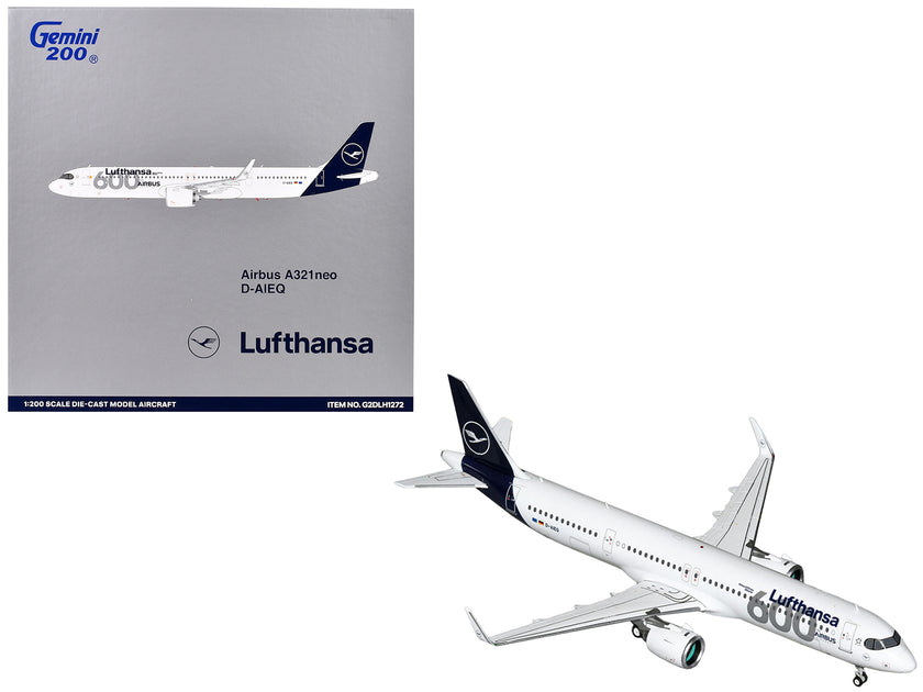 GeminiJets Airbus A321neo Lufthansa D-AIEQ White 1/200 3