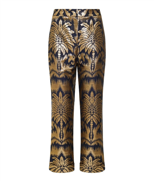 Lace The Label Palm Trousers Blue Medium 4