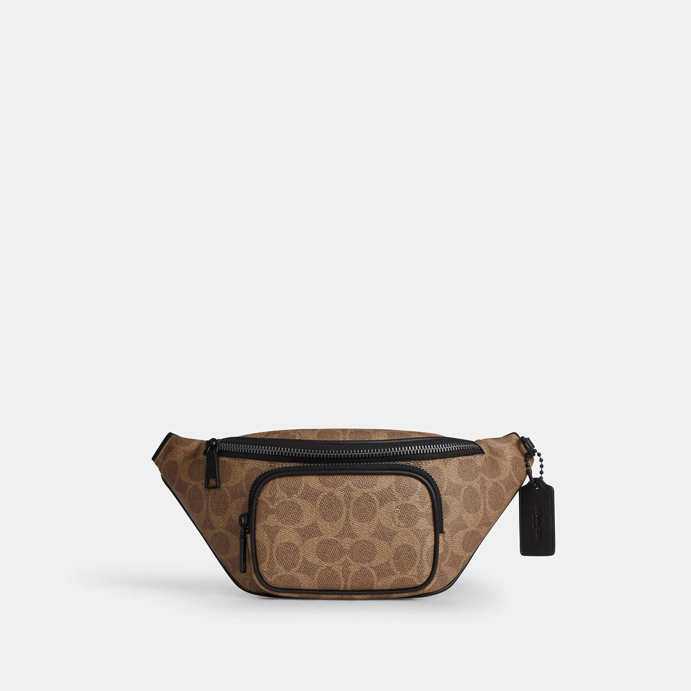Coach Signature Canvas Belt in Brown and Tan s-l400.jpg main image 4