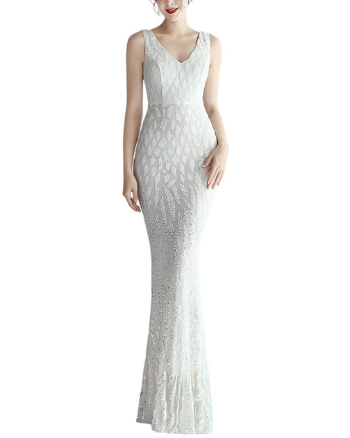 Robe Longue KALINNU Argent US 10 2