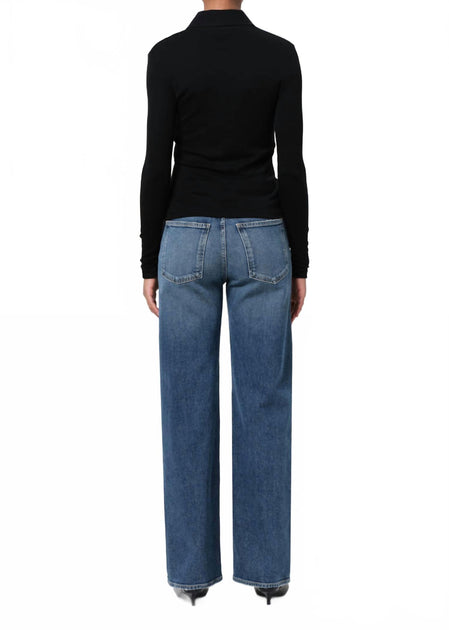 AGOLDE Harper Mid Rise Straight Leg Jeans Blue 27 3