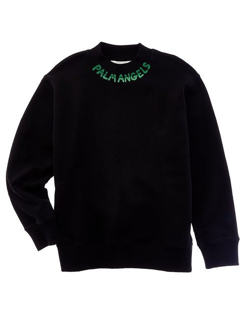 Palm Angels Seasonal Logo Regular Crewneck Sweatshirt Schwarz US 6 3