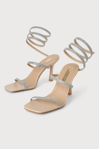 Billini Simi High Heel Sandal Silver US 9 2