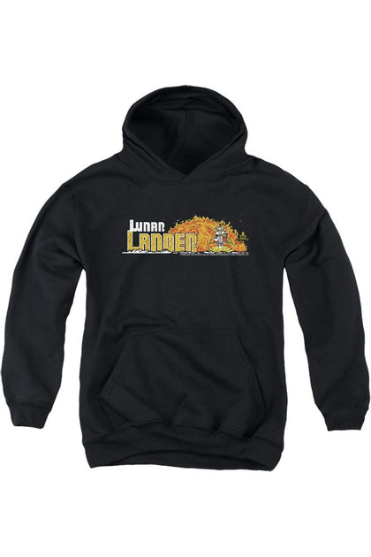 Gildan Atari Lunar Marquee Jugend Kapuzenpullover Schwarz Groß 2