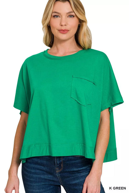 TRUEDAMES Boxy Top mit sichtbaren Nähten Multi Small/Medium 2