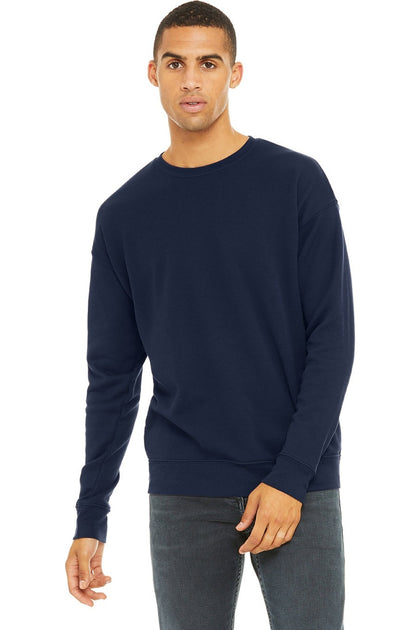 Bella + Canvas 3480 Unisex Fleece Drop Shoulder Sweatshirt Blue XSmall 2