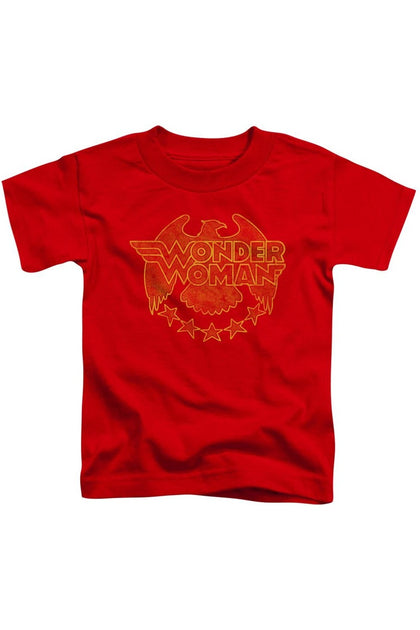 Gildan DC Comics Wonder Woman Eagle Short Sleeve Tee Red 2 Years 2
