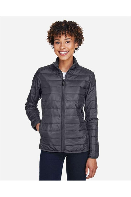 CORE365 Prevail Packable Puffer Jacket Grey Large 2