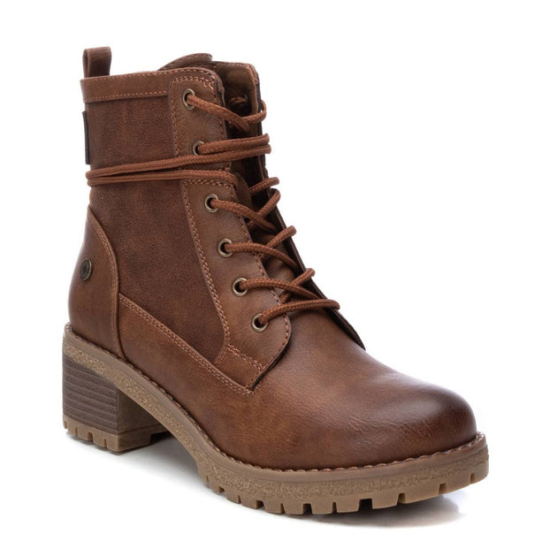 XTI Women's Lace-Up Booties Brown US 8 2