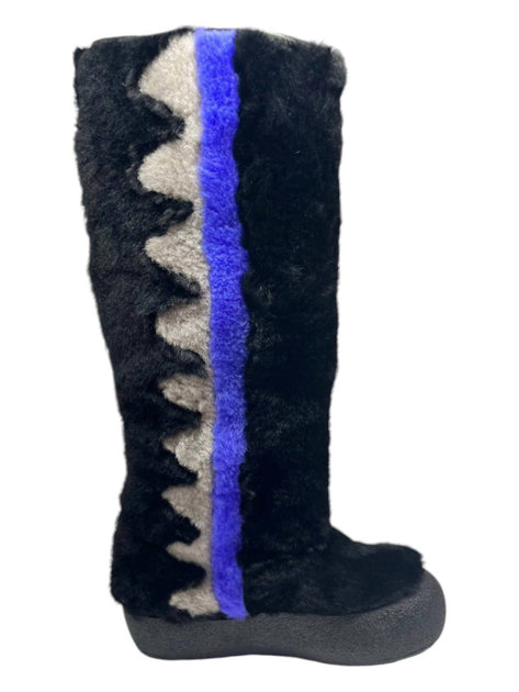 Bally Chiora Fur Boots Black US 6.5 3