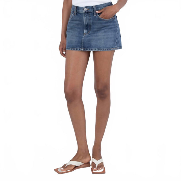 AGOLDE Alek Mini Skirt Blue 25 2