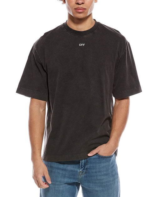 Off-White T-Shirt Grey Large 2