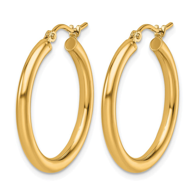Diamond2Deal Tube Hoop Earrings Silver 8