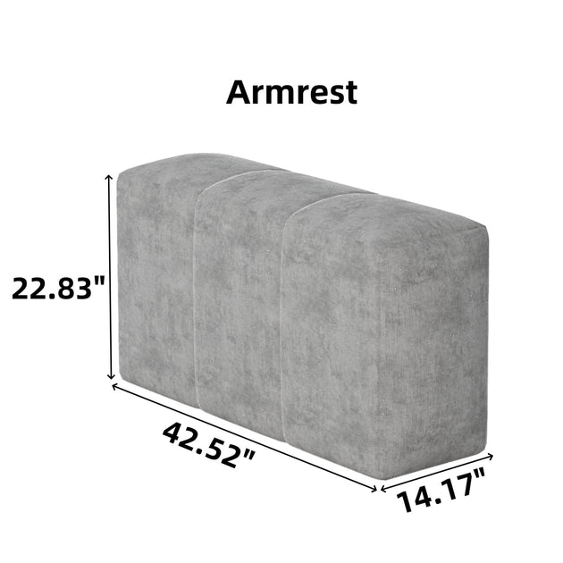 Streamdale Furniture Modular Sectional Sofa Chenille 9