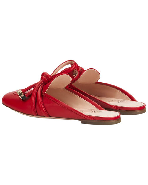 AGL Ribbon Red Leather Mule EU 40 4