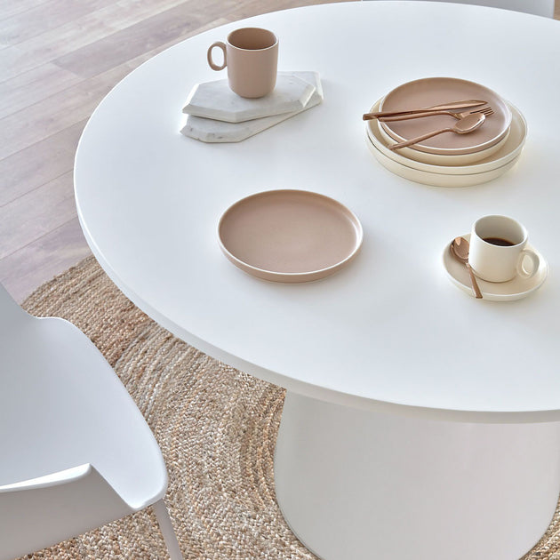 Maison Boucle Pedestal Dining Table 46in 4