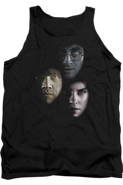 Gildan Harry Potter Hero Heads Tank Top Black Small 2