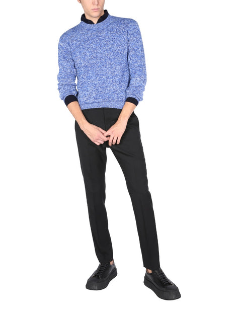 Ballantyne Crew Neck Wool Sweater Blue EU 50 3