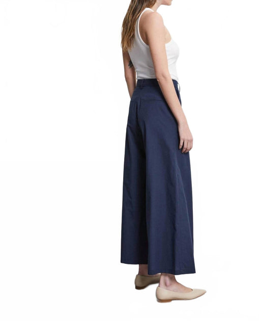 Ottod'ame Pleats Palazzo Trousers Blue 40 3