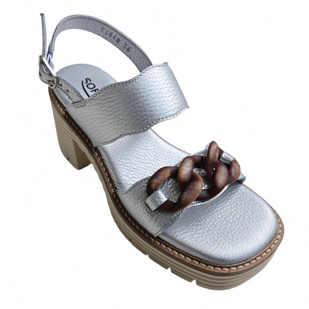 Softwaves Birdie Ballet Sandal Silver EU 38.5 3