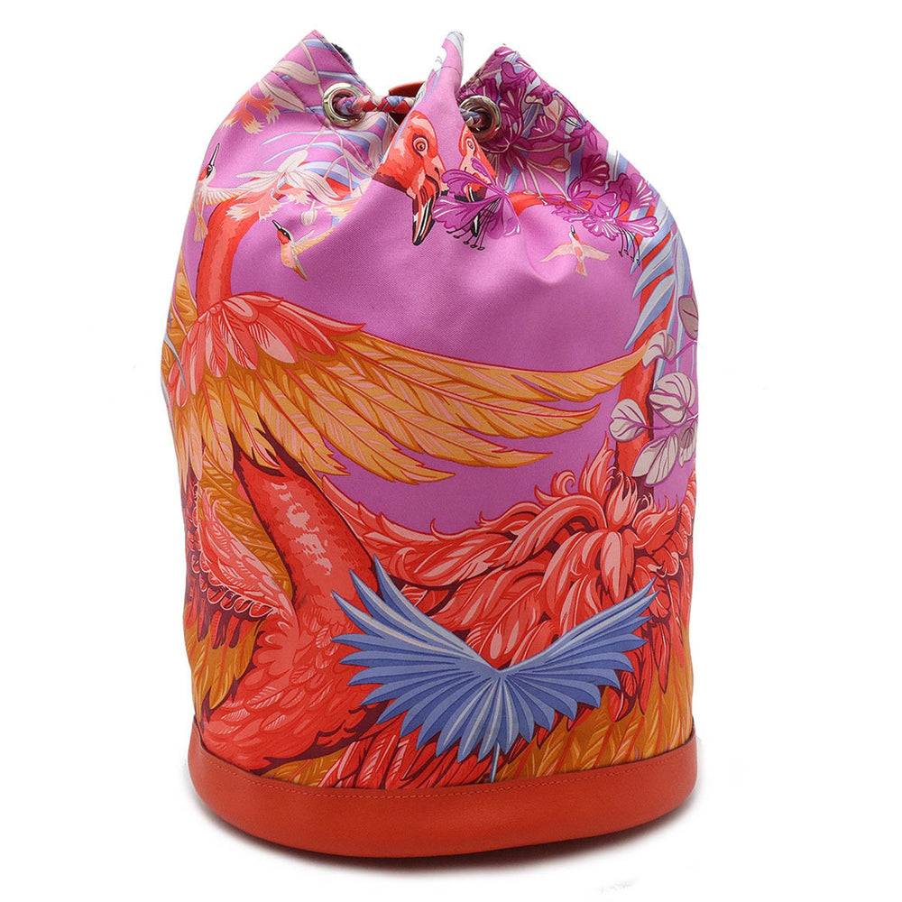 Hermès Soie Cool Exotic Leathers Backpack Bag (pre-owned  display picture 1