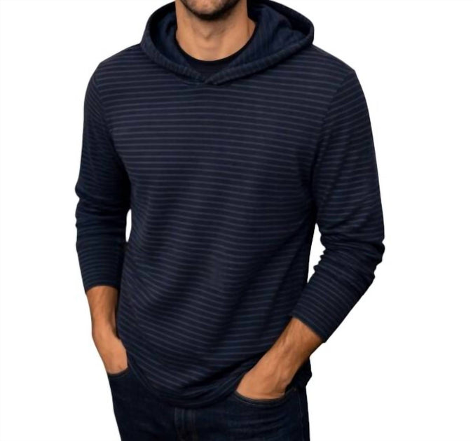 Original Penguin Slub Cotton Hoodie Blue Small 2