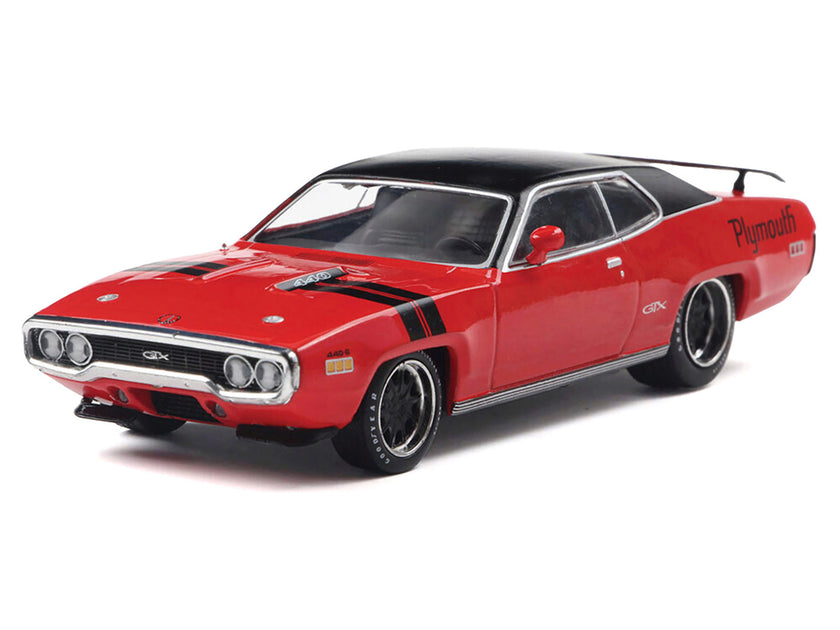IXO Models 1971 Plymouth GTX Diecast Model Red 1/43 3