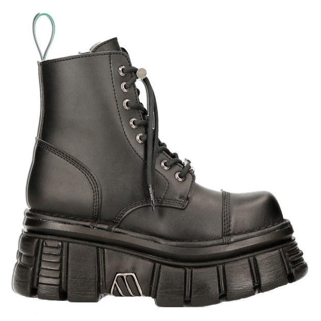 New Rock Tankmili083-VS2 Combat Platform Boots Black EU 44 4