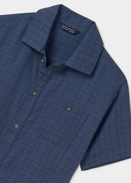Mayoral Boys Micro Plaid Shirt Blue US 12 4