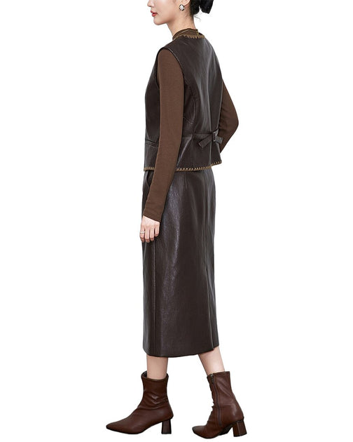Monique Lagarde Weste und Rock Set Schwarz US 0 3