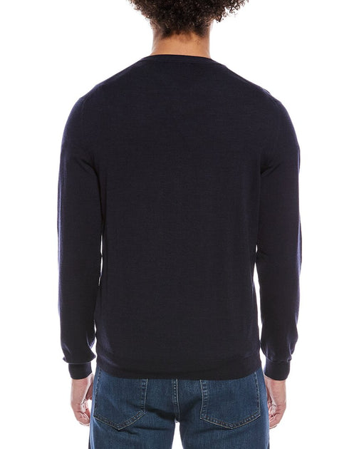 Zanone V-Neck Wool-Blend Cardigan Blue US 48 3