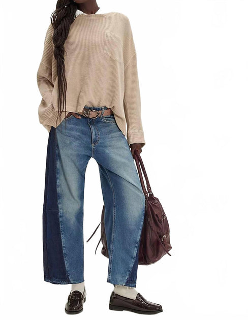 Free People Dawson Pocket Thermal Top Beige XSmall 2