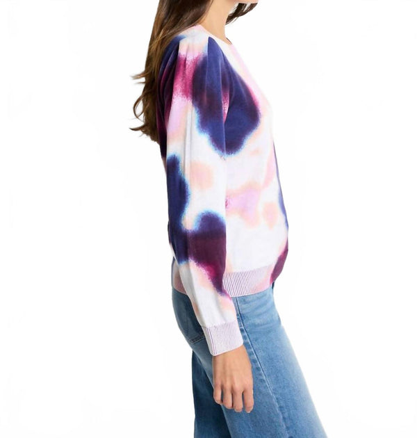 Nic + Zoe Blossom Blur Sweater Multi XXL 3