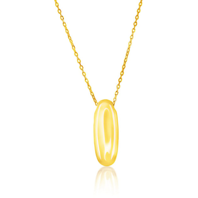 Simona Bubble I Initial Necklace Gold Plated 2