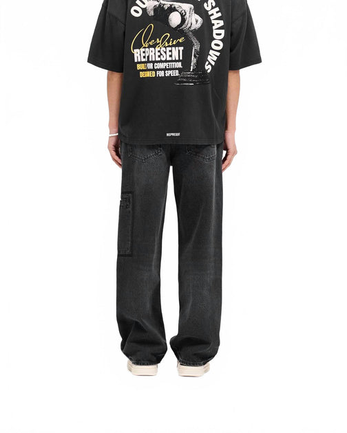 Represent R3 Drive Denim Baggy Fit Jeans Black US 34 Regular 4