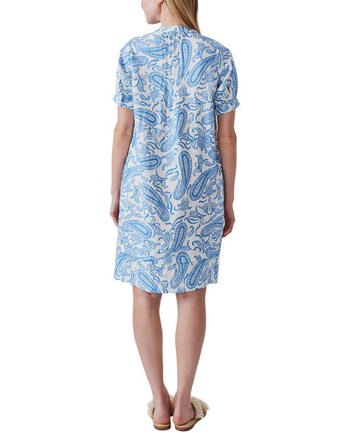 J.McLaughlin Gianna Leinenkleid Weiß XL 3